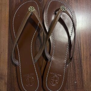 Tory Burch Tan Leather Sandals